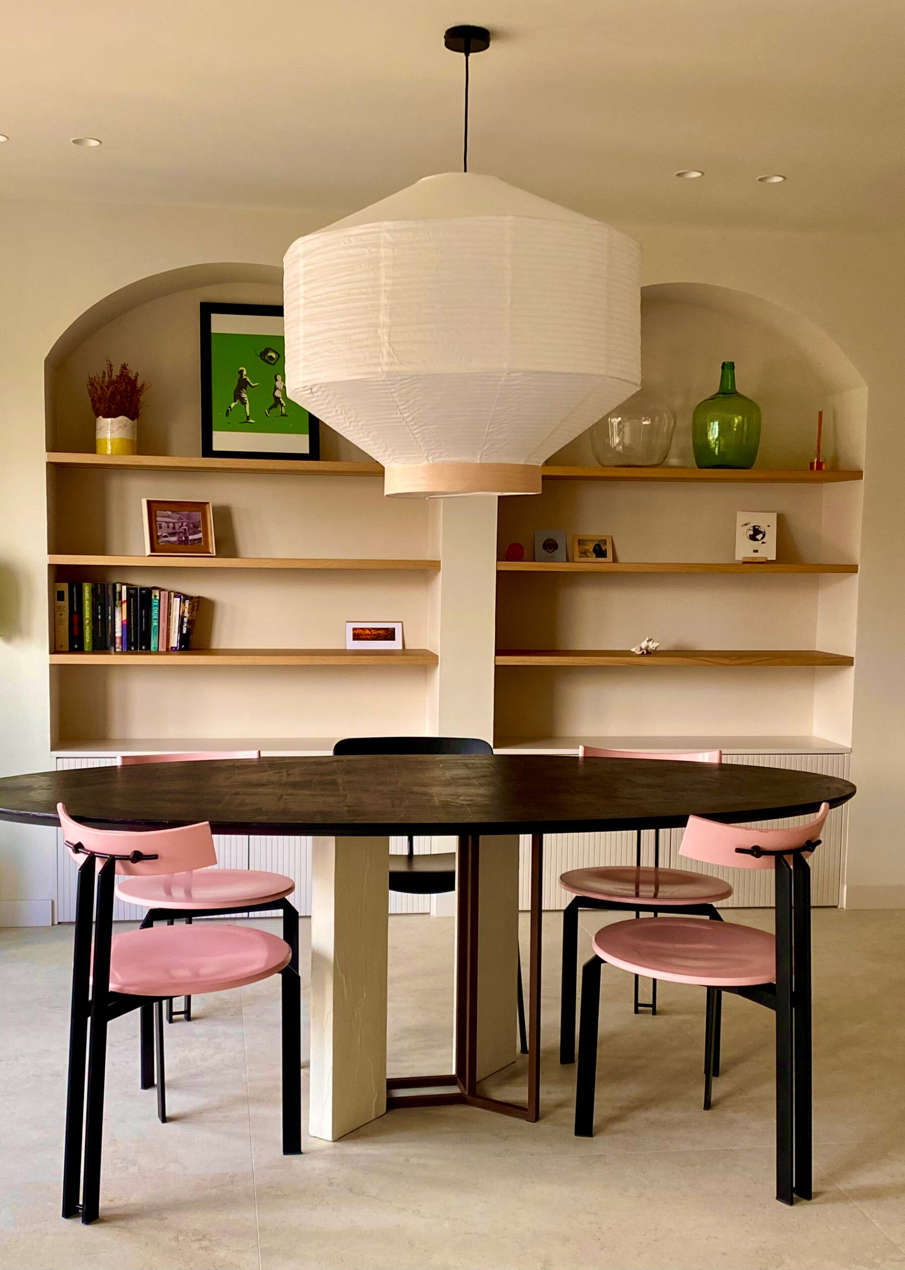 sillas de comedor zeta en rosa de harvink